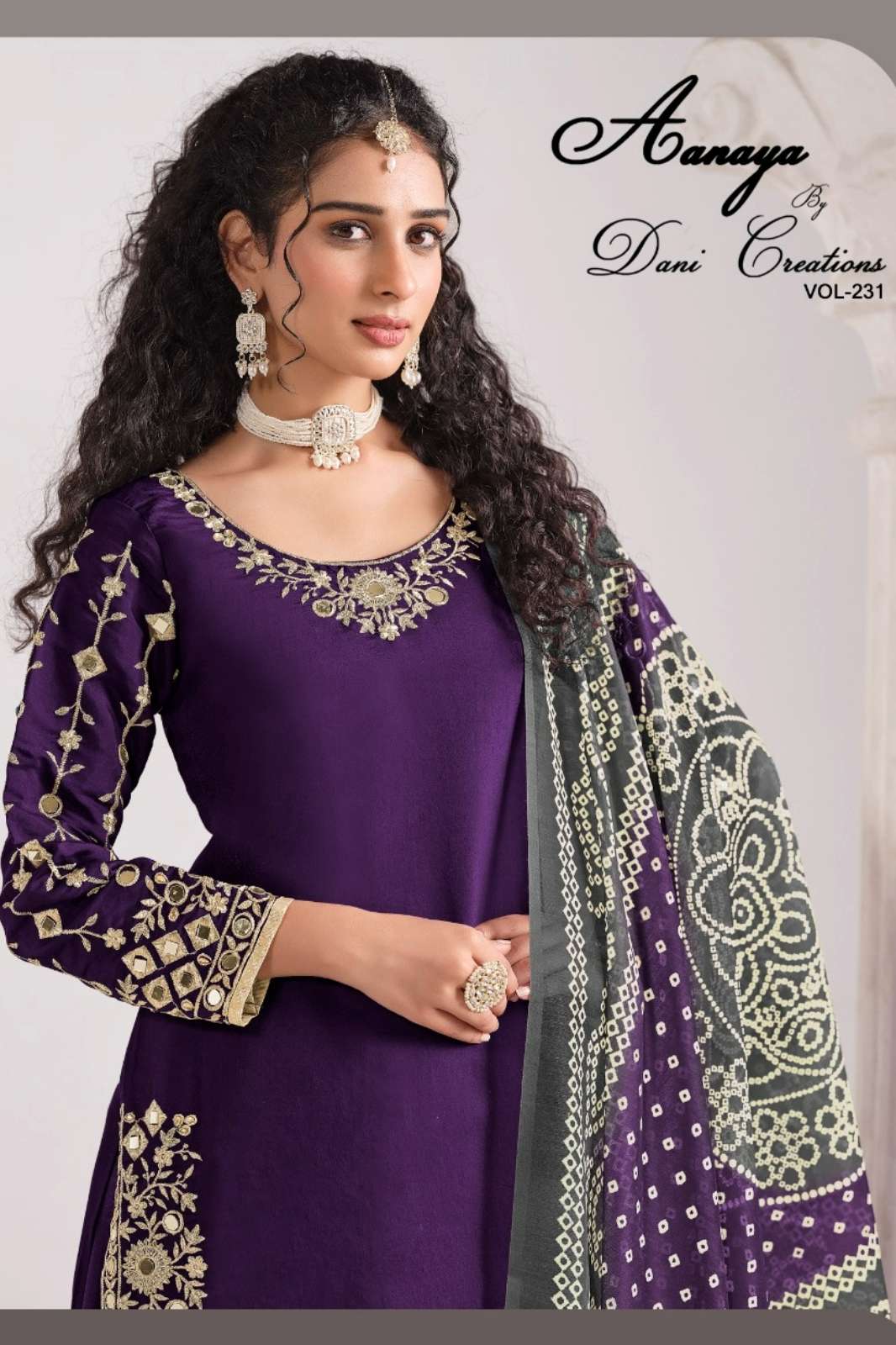Dani AANAYA VOL 231 PV Chanderi Designer Salwar Suit 