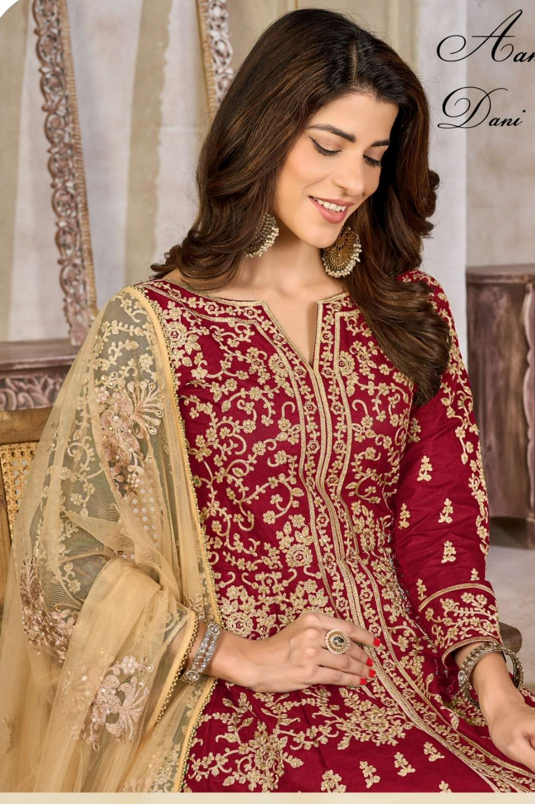 Dani AANAYA VOL 232 ART SILK ANARKALI STYLE SUIT