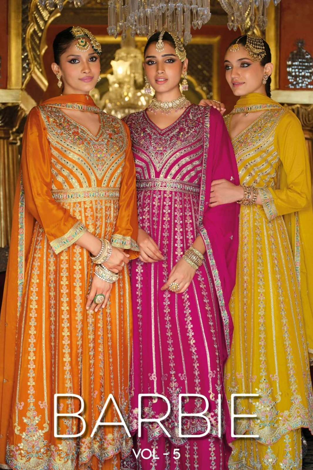 Eba Barbie 5 Ready to Wear Chinon Wedding Wear Embroidery work Salwar Suit