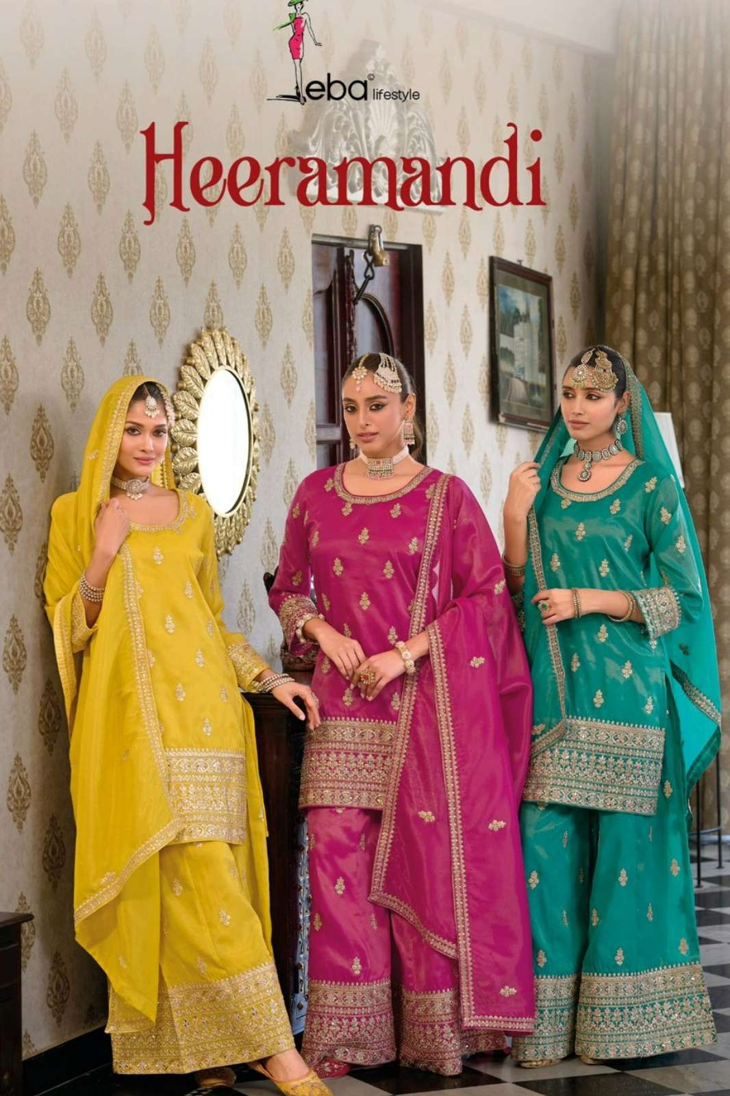 Eba Heeramandi Ready to wear Simmer Salwar Suit With Embroidery Work