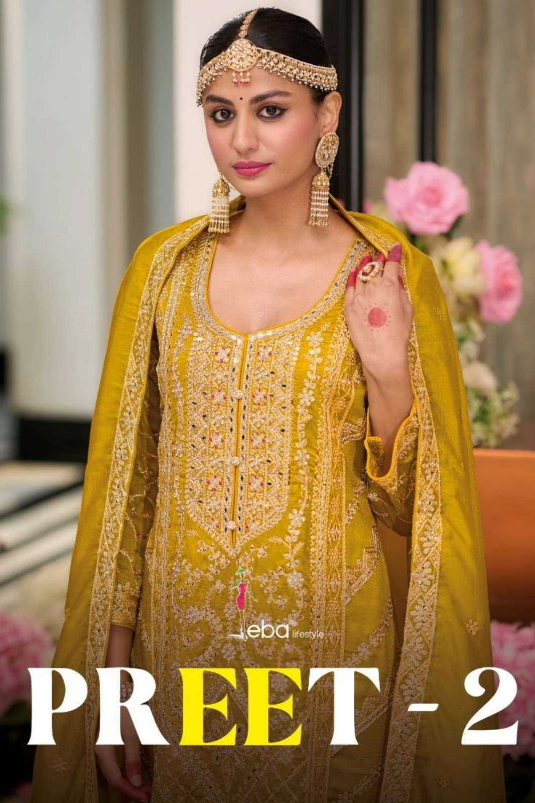 Eba Preet 2 Ready to Wear premium Silk Salwar Suit With Embroidery work