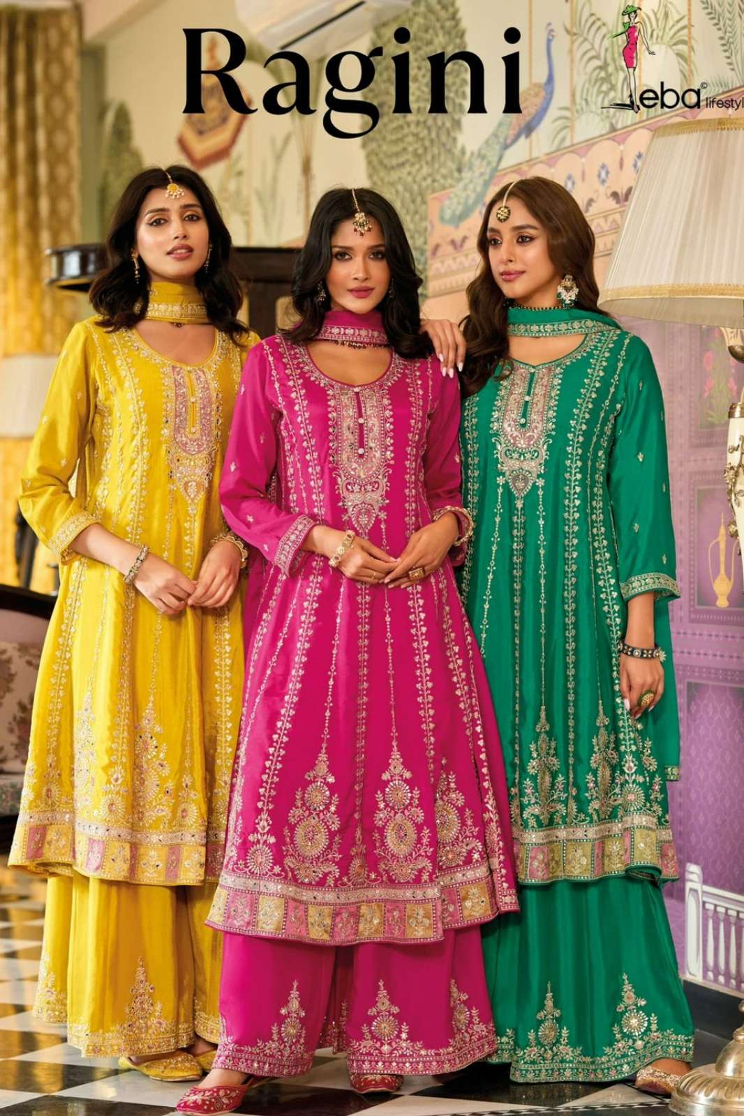 Eba Ragini Ready to Wear Chinon Salwar Suit With Embroidery work