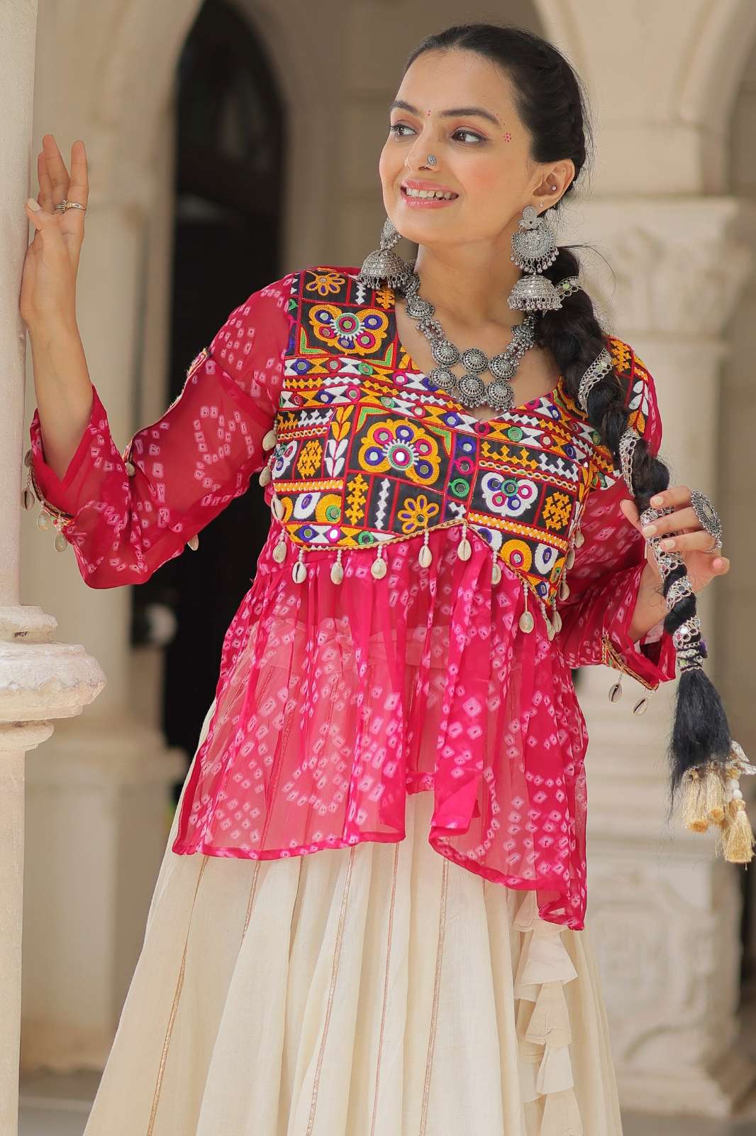 Fashionbazar365 KA 5044 Kora Cotton Lehenga Choli for Navratri 