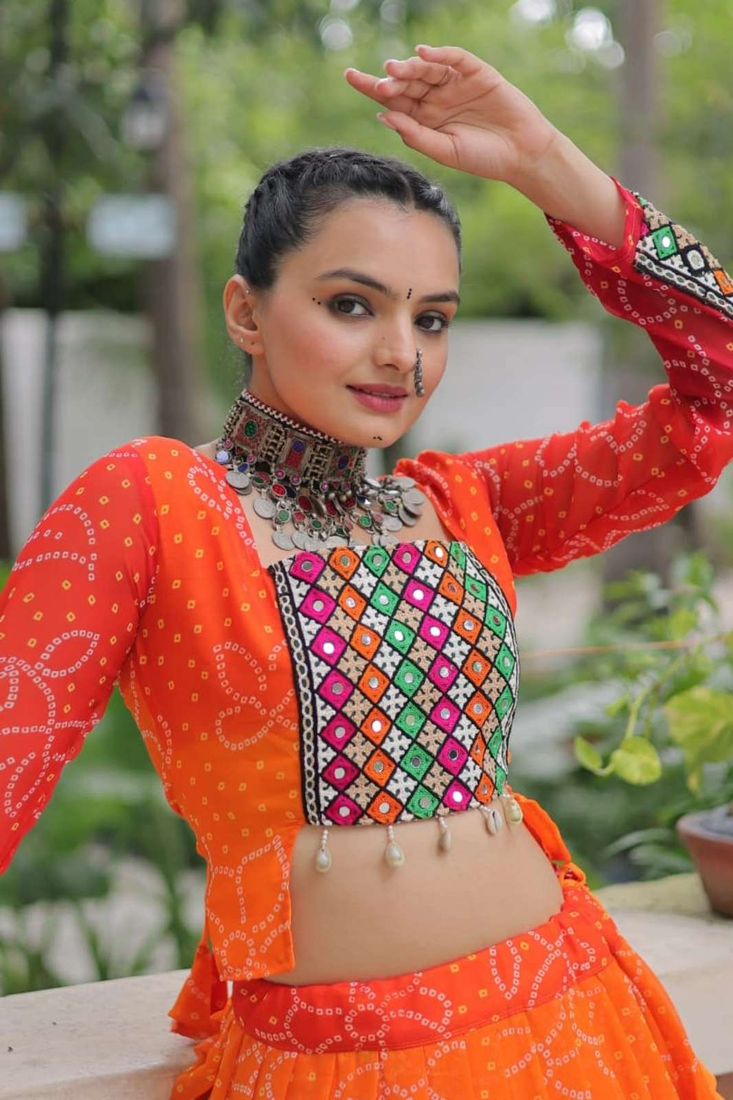 Fashionbazar365 KA 5049 Bandhani Printed Navratri Festival Lehenga Choli