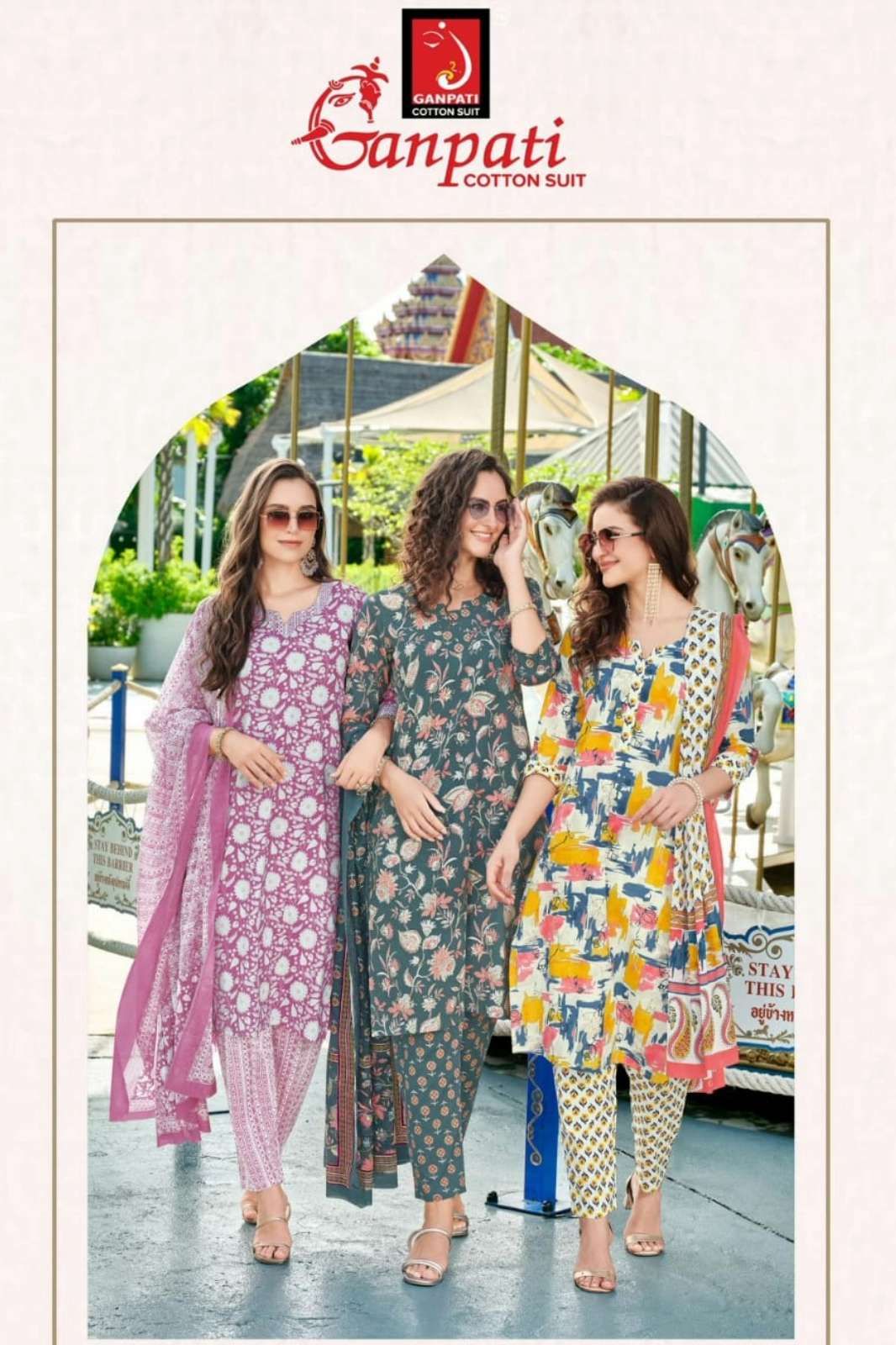 Ganpati Jaipuri Special Vol 16 Brautiful Printed Cotton Pakistani Suit