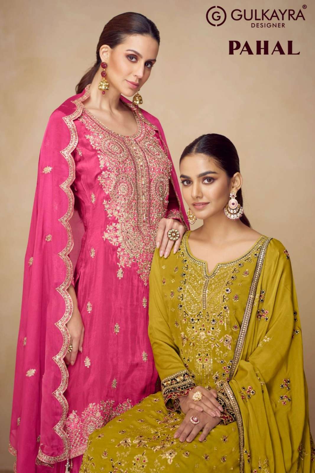 Gulkayra PAHAL Ready to wear Premium Embroidered Real Chinon Suit