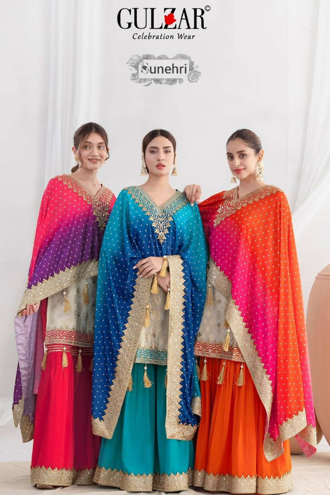 Gulzar Sunehri Ready to wear Premium Embroidered Viscose Simmer Designer Suit