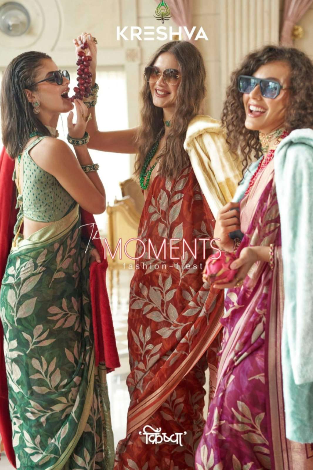 Kreshva The Moment 4084 TO 4089 Georgette Fancy Designer Saree