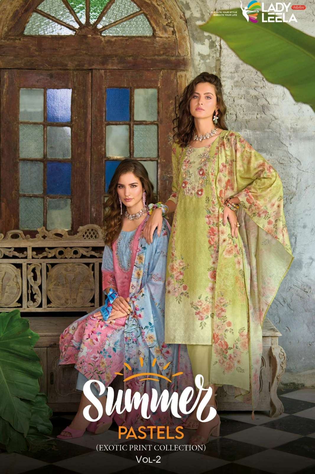 Lady Leela SUMMER PASTELS 2 Ready to Wear Linen Suit with Embroidery Work