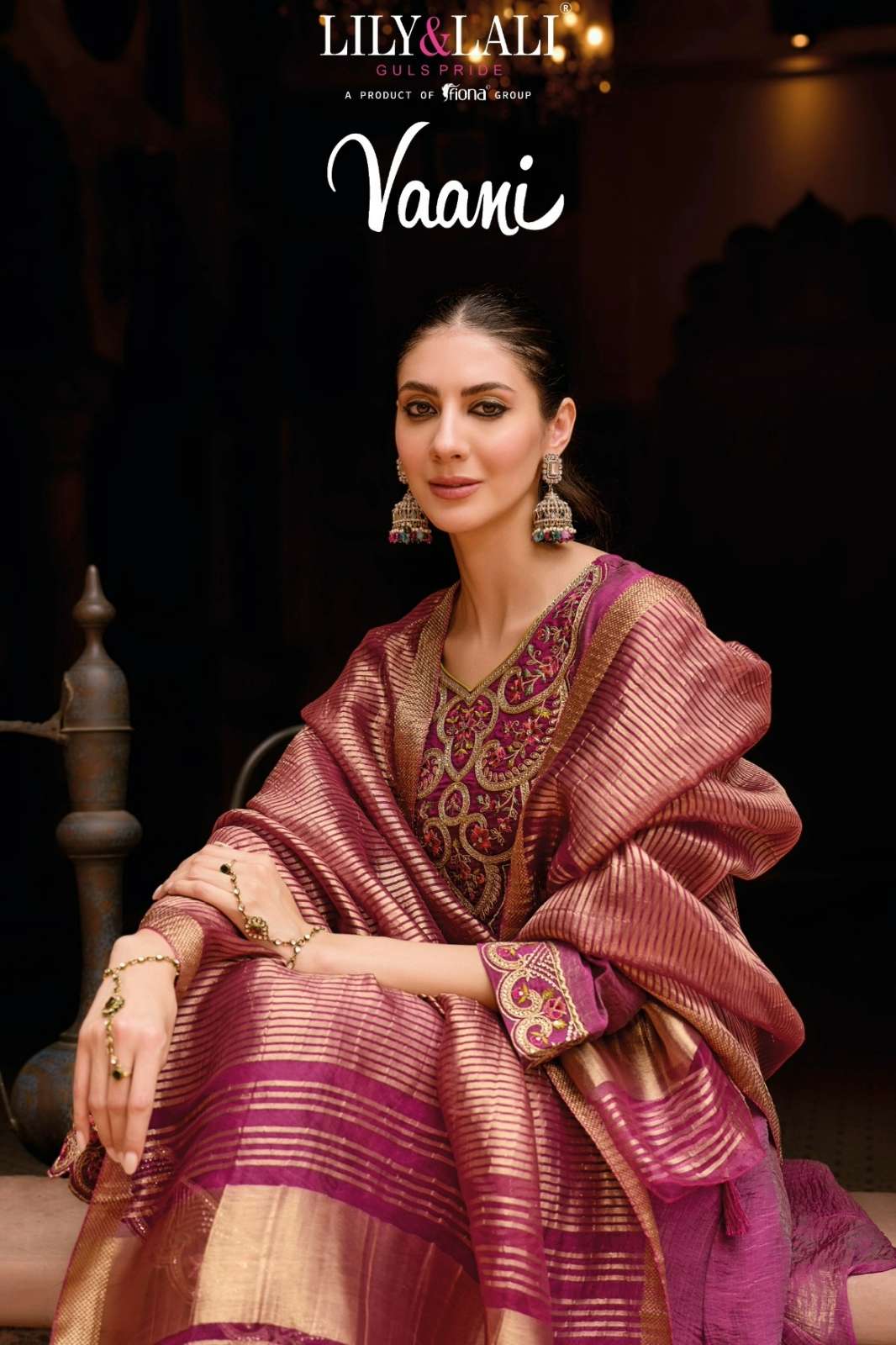 LILY & LALI Vaani Ready to Wear Silk Suit with Handwork & Embroidery Work