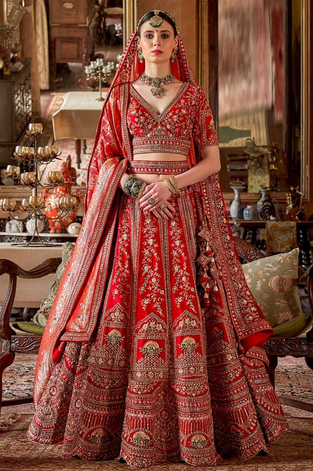 Manjulla Dulhan Vol 2 Beautiful Embroidered Designer Silk Bridal Lehenga