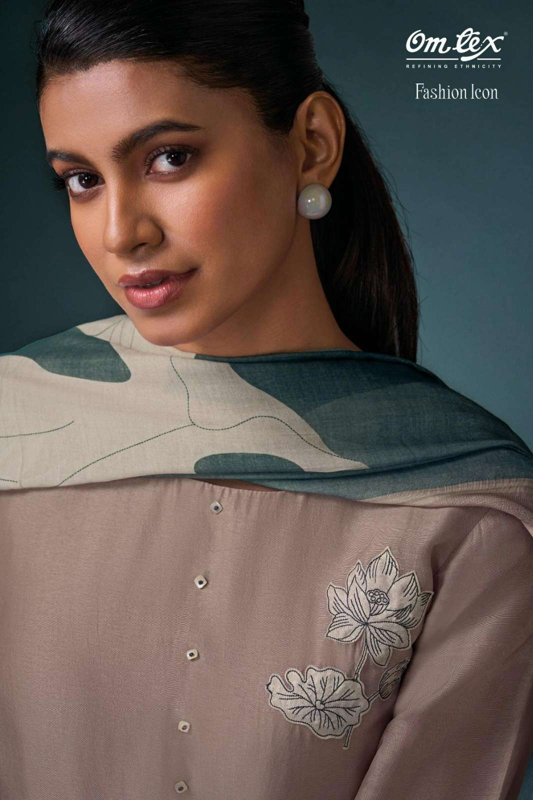 OMTEX FASHION ICON RUBINA SILK EMBROIDERY & HANDWORK SUIT