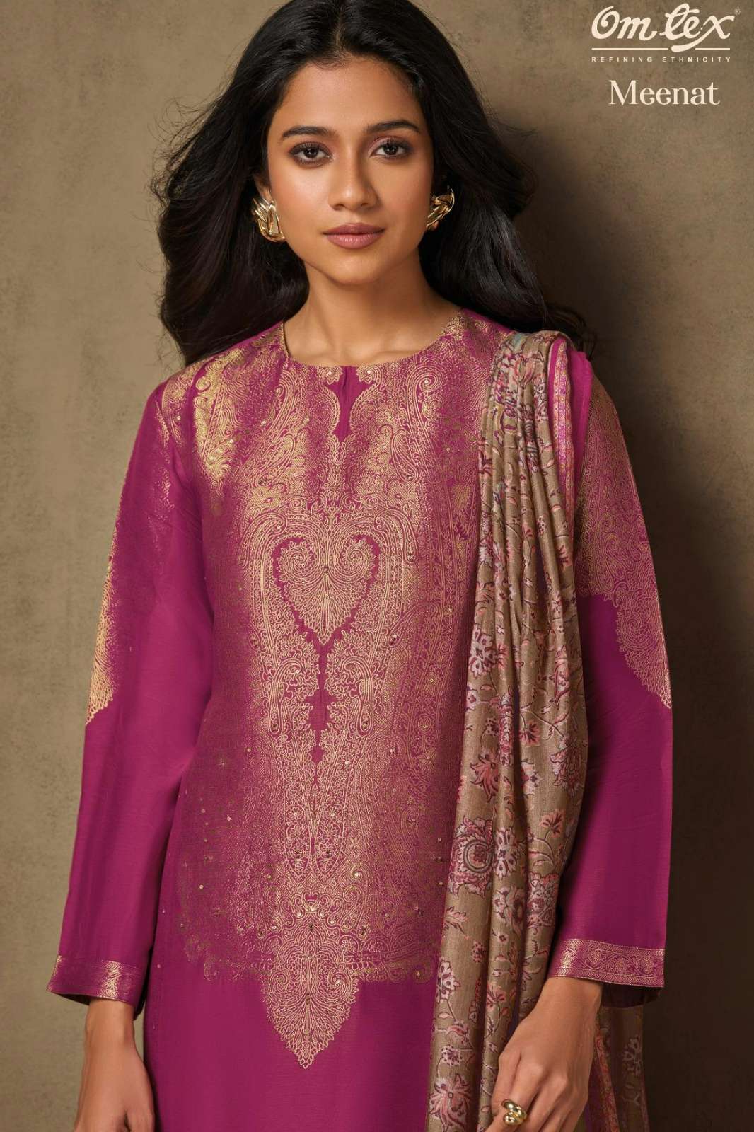 OMTEX SOORAT RUBINA SILK EMBROIDERY WORK SUIT 