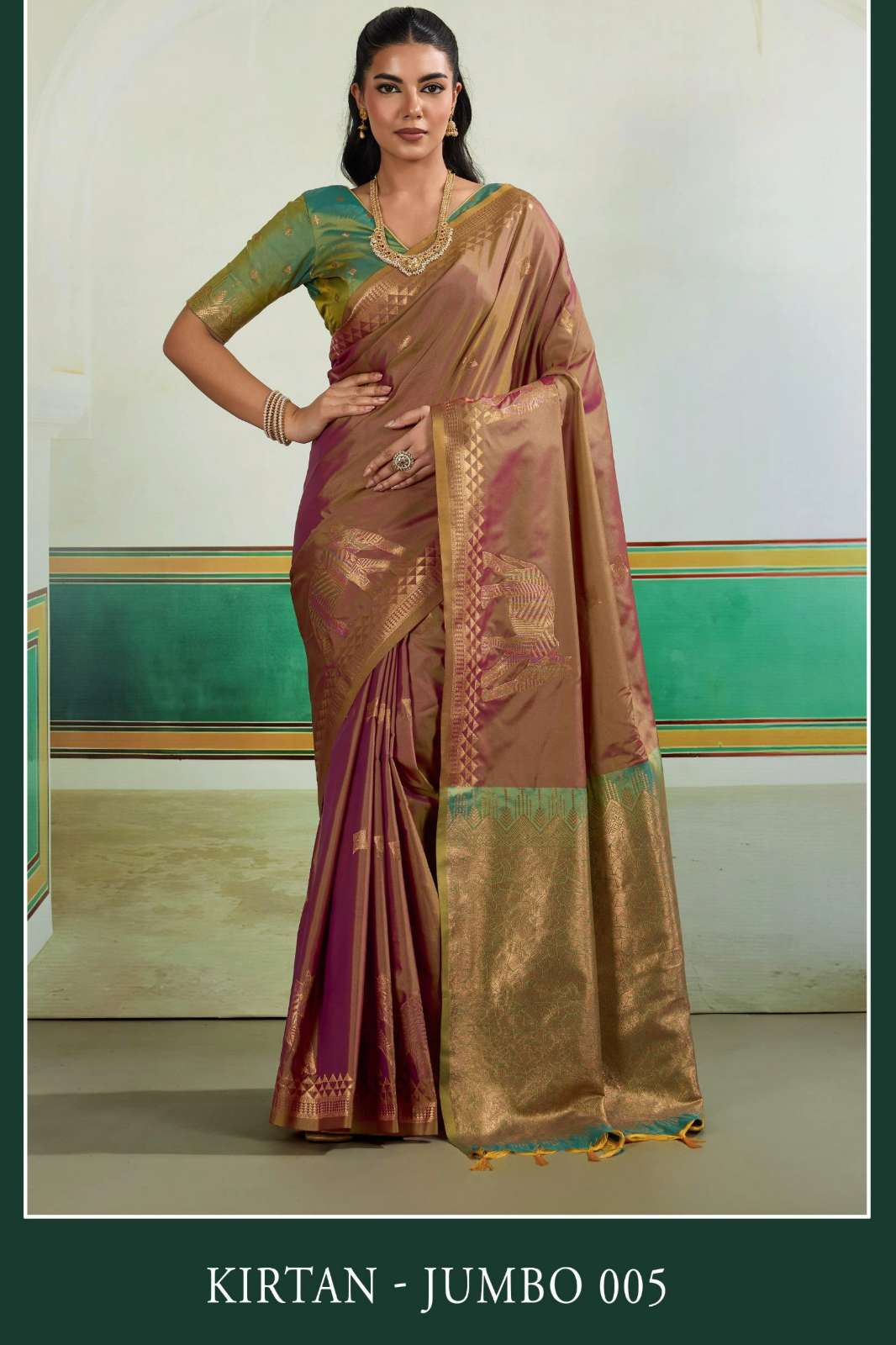Rajtex Kirtan Jumbo 001 TO 006 Pure Silk Handloom Weaving Saree