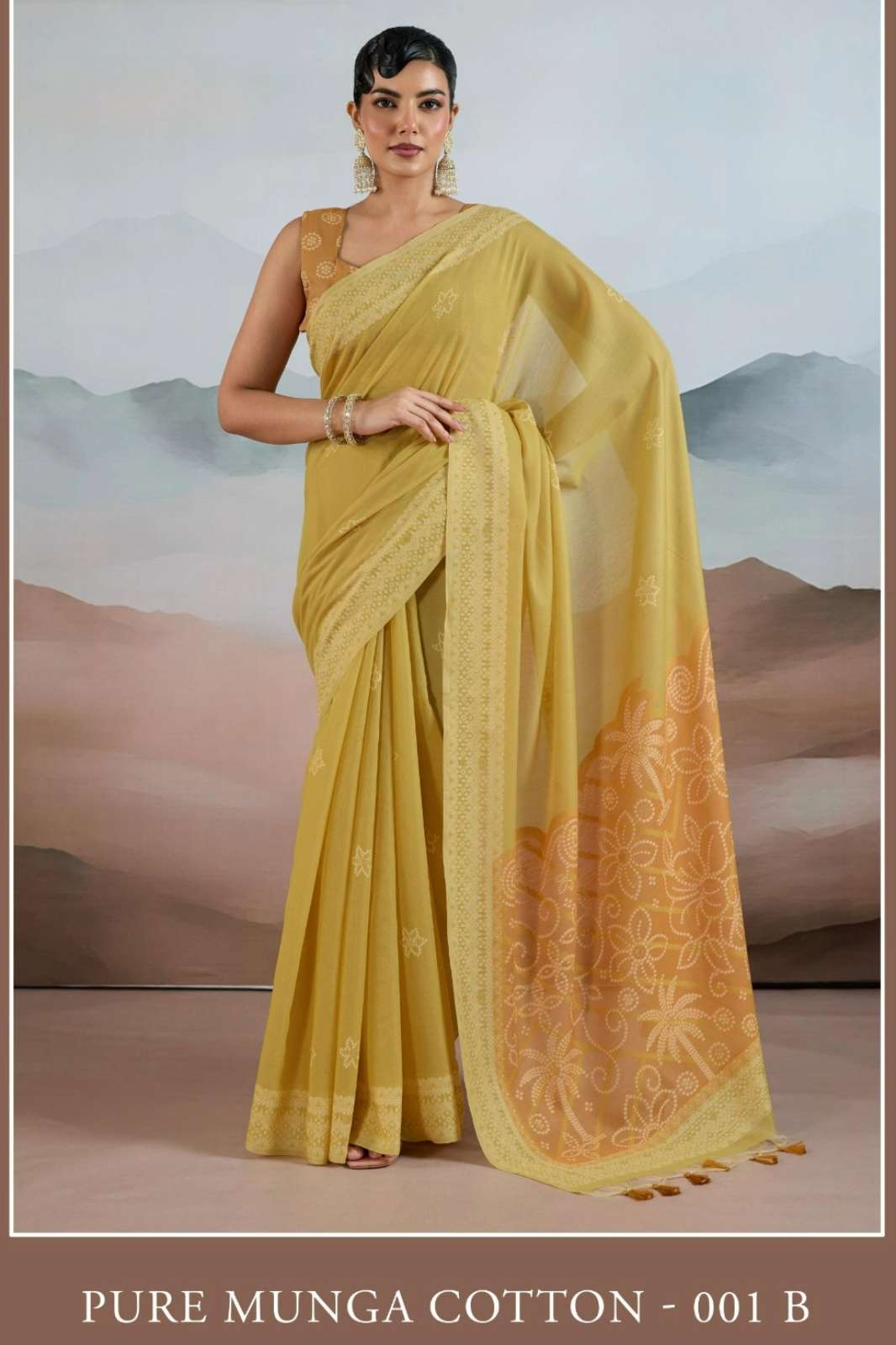 Rajtex Pure Munga Cotton 001A TO 001F Pure Viscose Cotton Saree