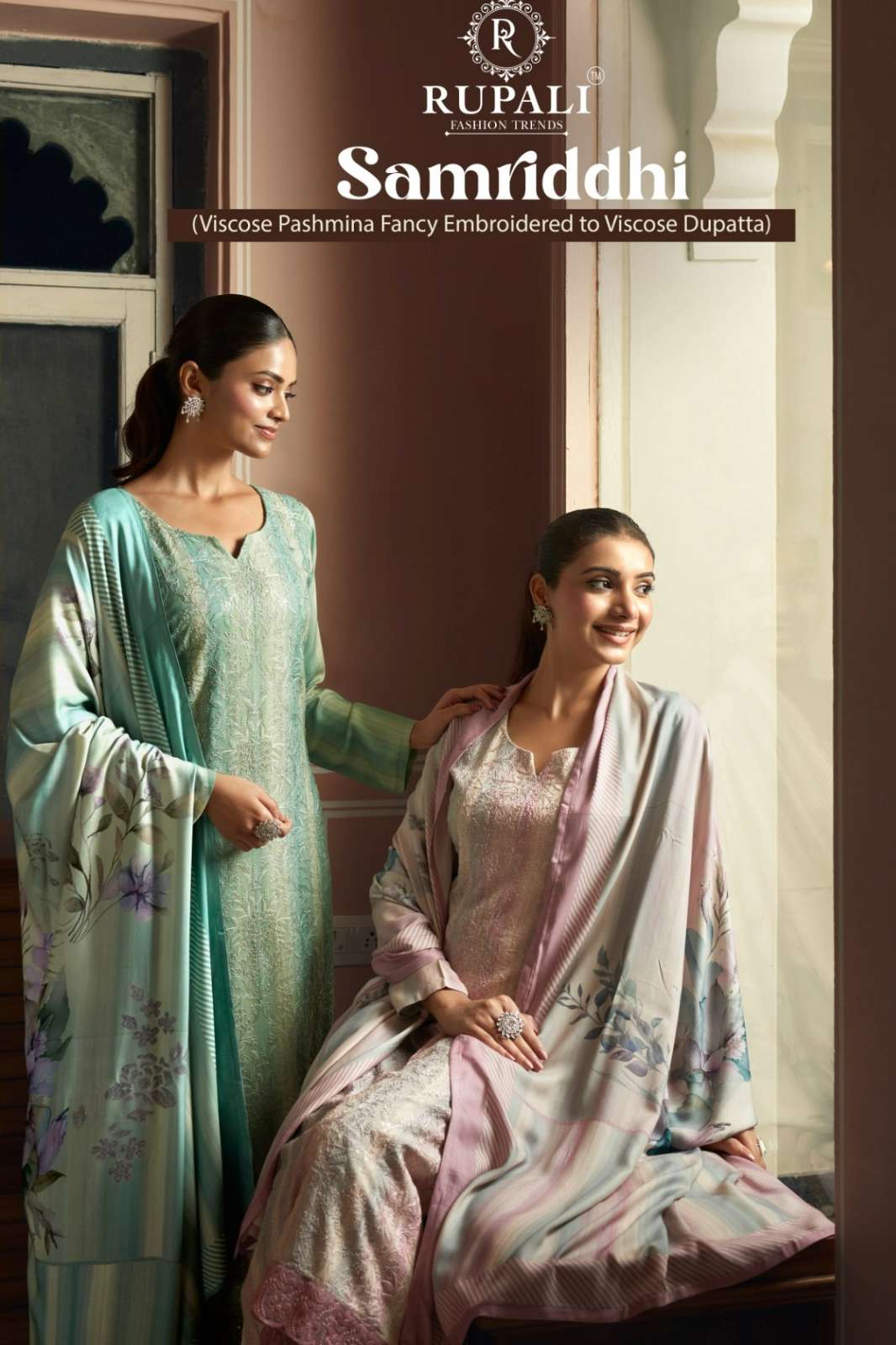 RUPALI FASHION SAMRIDDHI PURE VISCOSE PASHMINA SUIT WITH EMBROIDERY