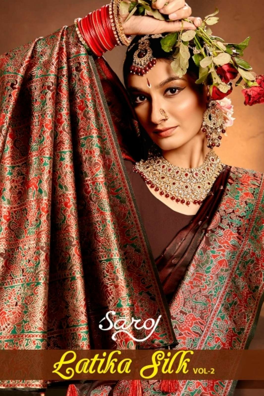 Saroj Latika Sattin Silk 2 Pure Satin Silk Rich Pallu Saree