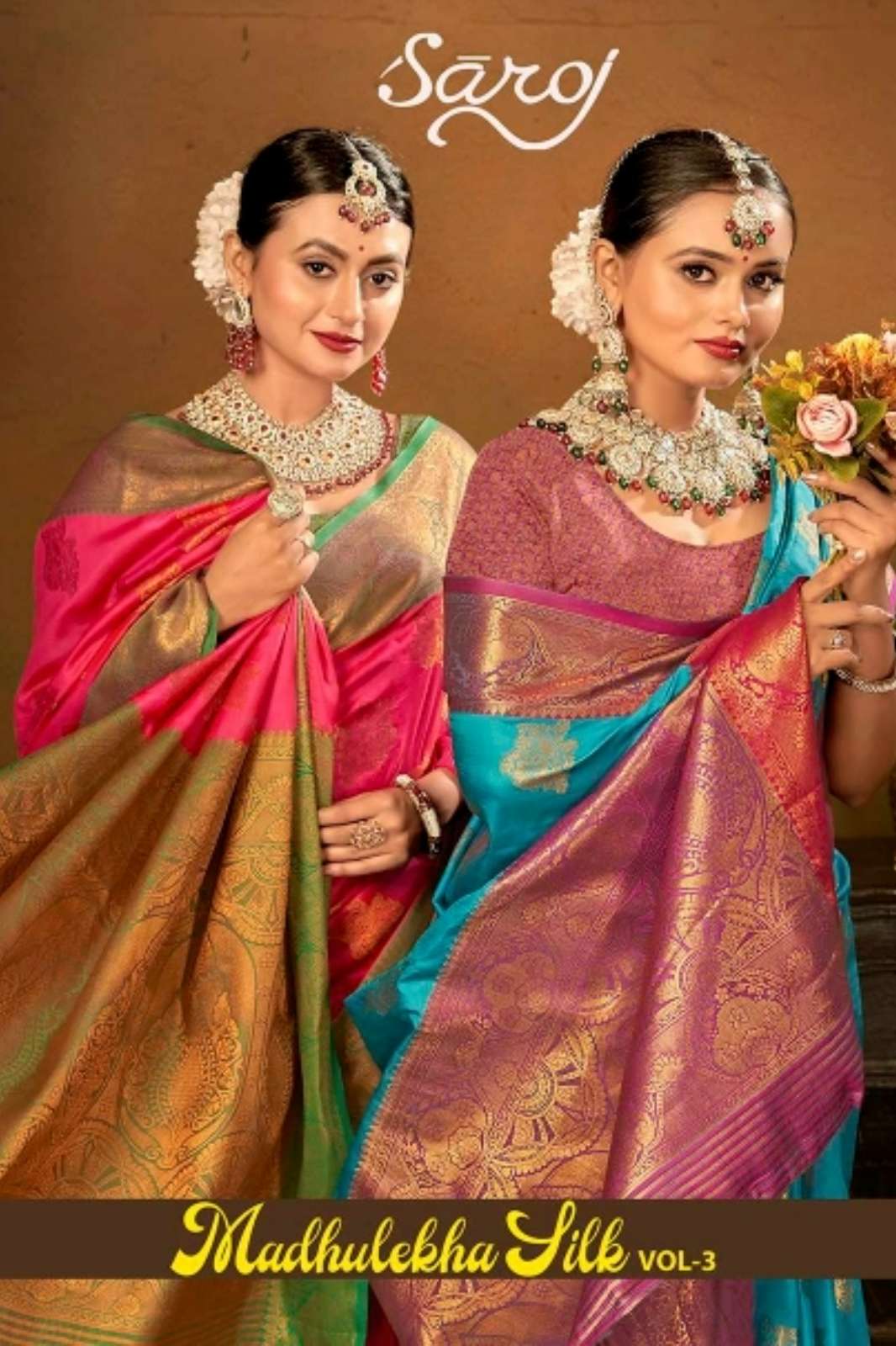 Saroj Madhulekha Silk 3 Silk Rich Pallu Saree with Blouse