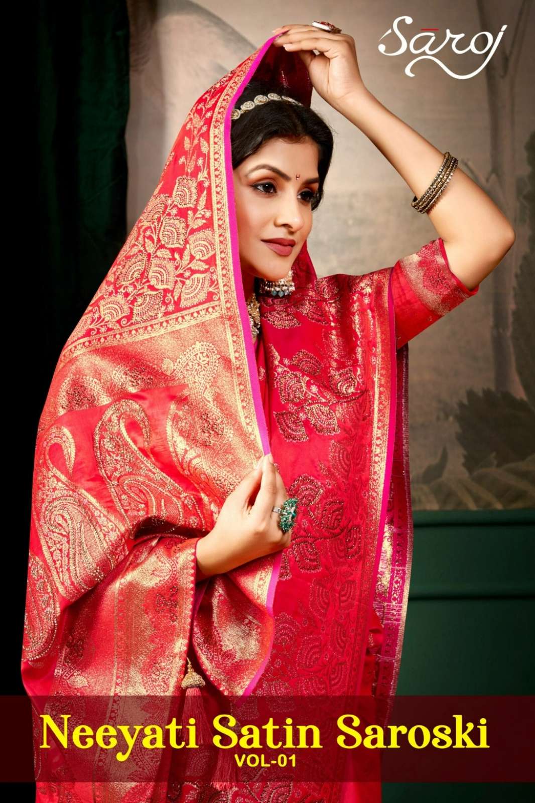 Saroj Neeyati satin saroski 1 Satin Silk Designer Rich Pallu Saree