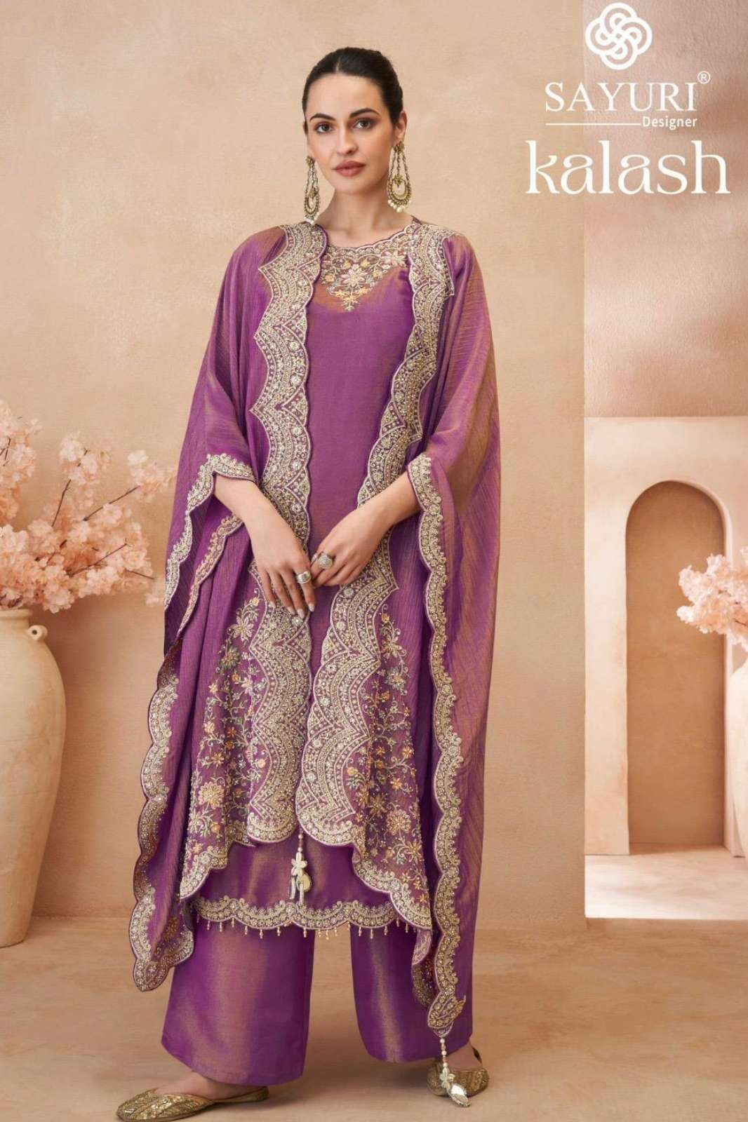 SAYURI KALAS READY TO WEAR PREMIUM REAL SIMAR SILK EMBROIDERED SUIT