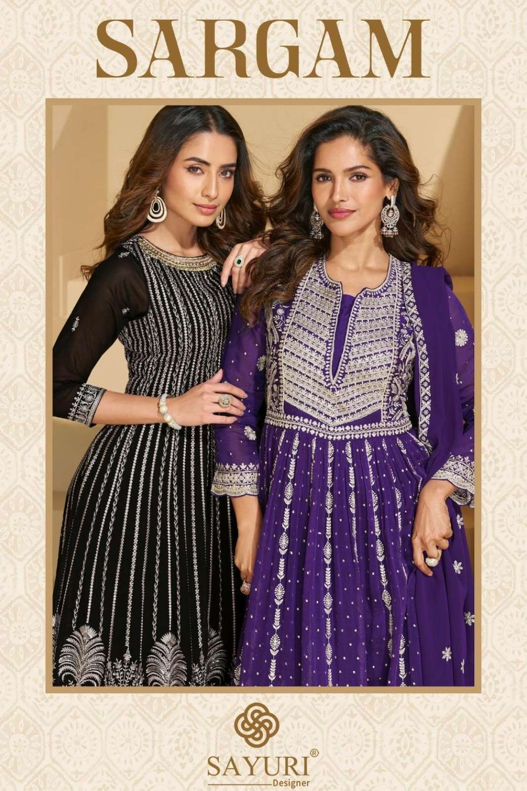 SAYURI SARGAM READY TO WEAR PREMIUM REAL GEORGETTE EMBROIDERY WORK SUIT