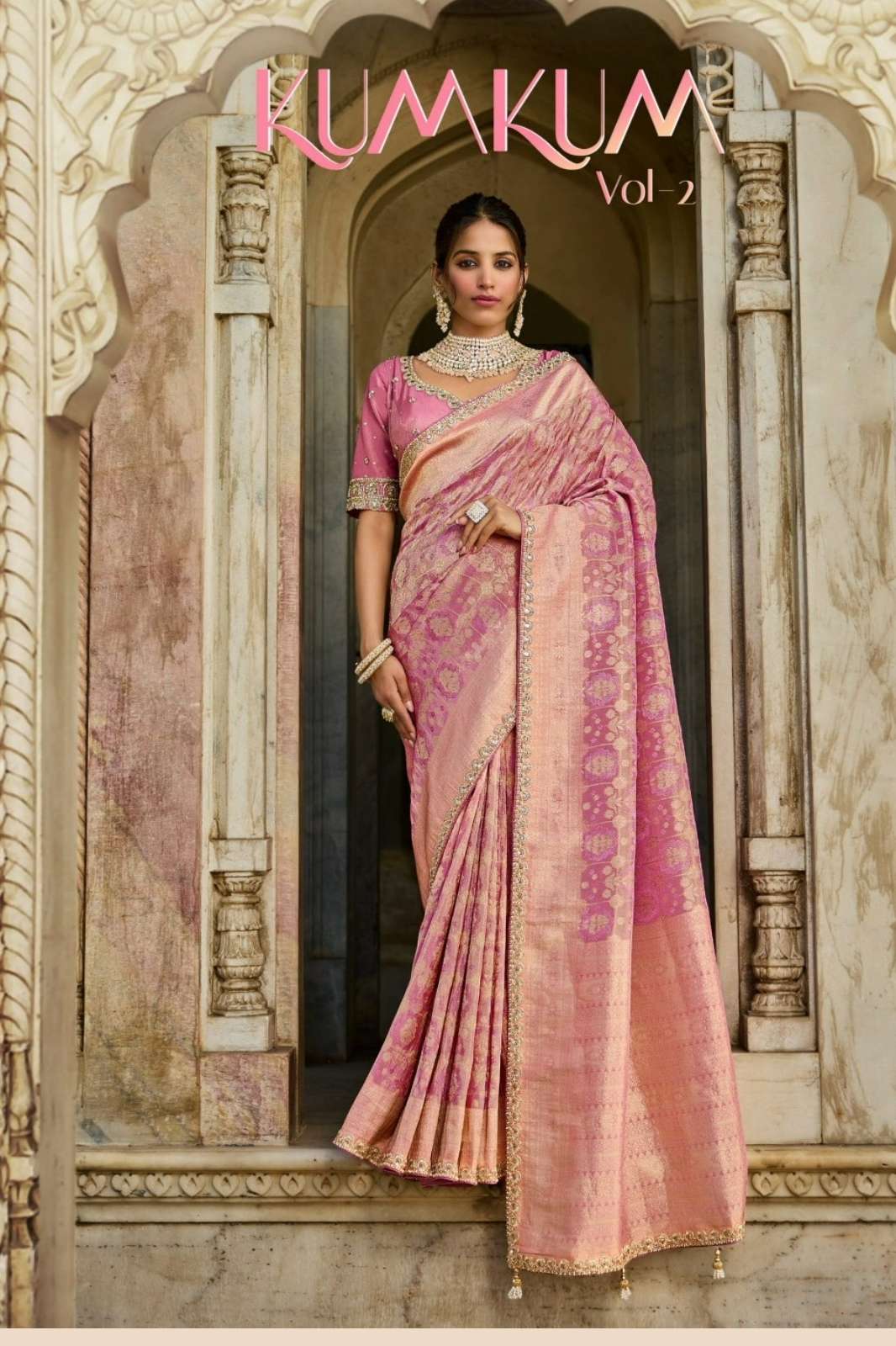 Shisha Kum Kum Vol 2 Viscose Tissue Designer Saree for Women