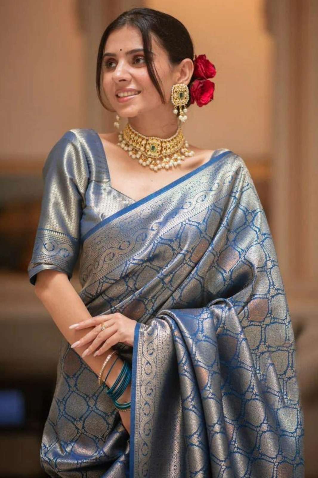 SHRI BALAJI EMPORIUM 172 COLOUR’S TRADITIONAL BANARASI SOFT SILK SAREE 