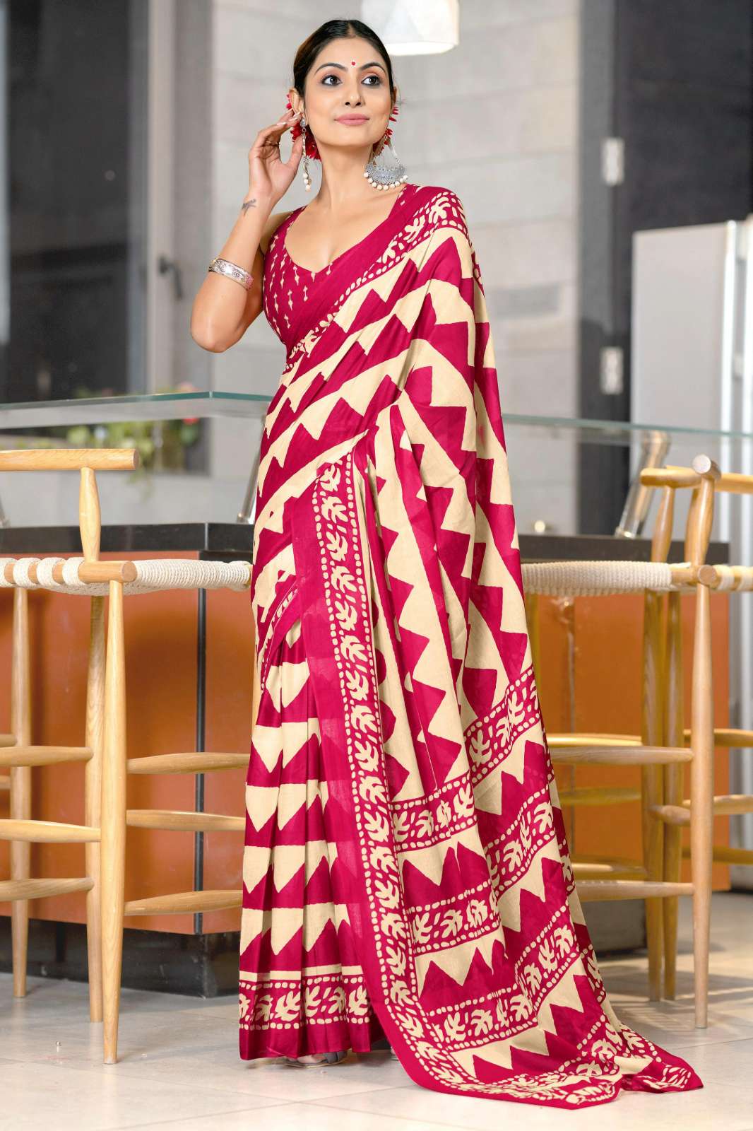 Shri Balaji Emporium 25 VIHAANA Mulmul Cotton Hand Block Printed Sarees