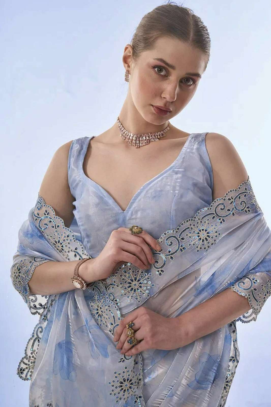 Shri Balaji Emporium 3660 Soft Space Silk with Beautiful Printed Saree