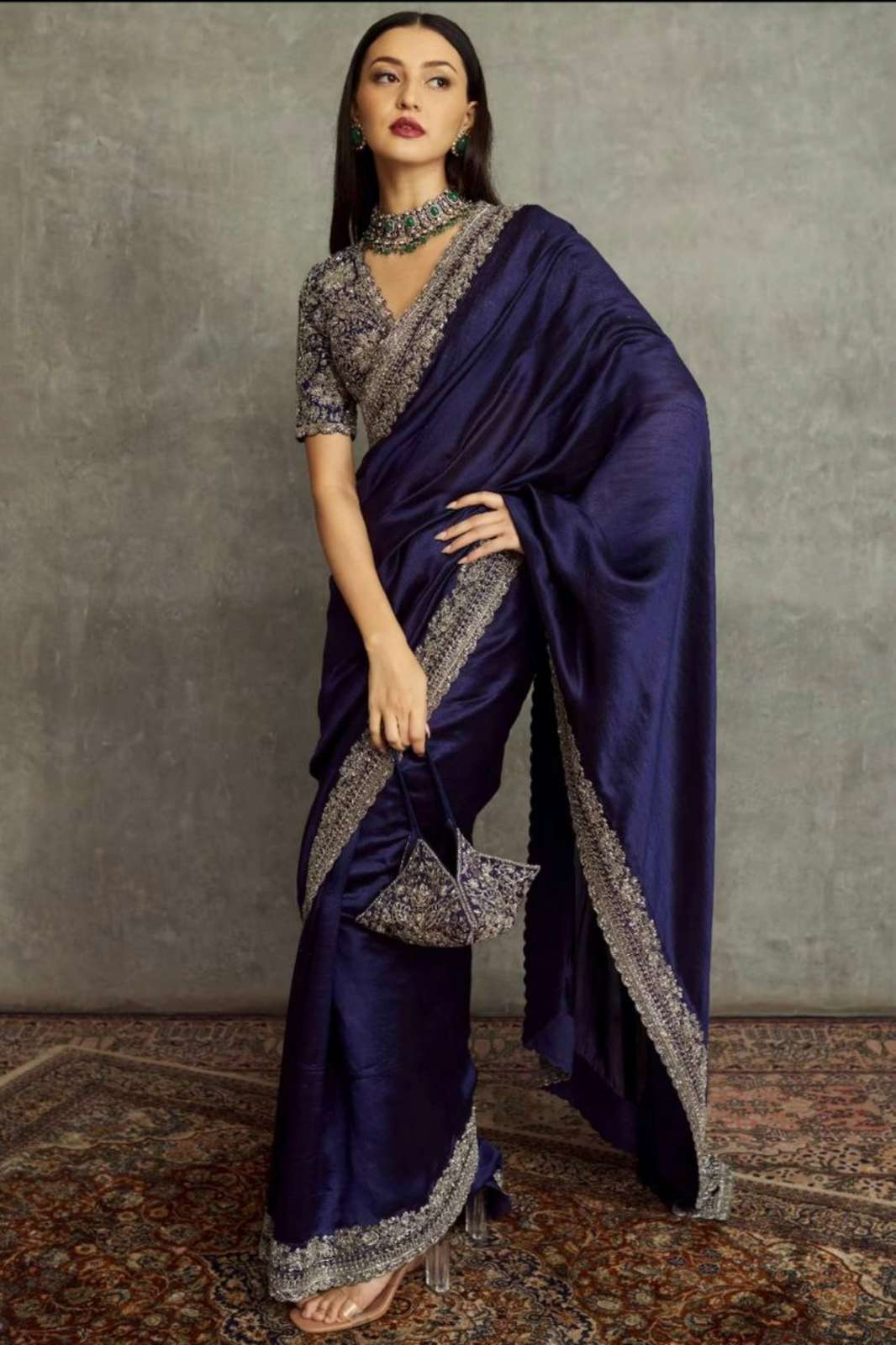Shri Balaji Emporium 3661 Soft Space Silk Designer Border Saree 