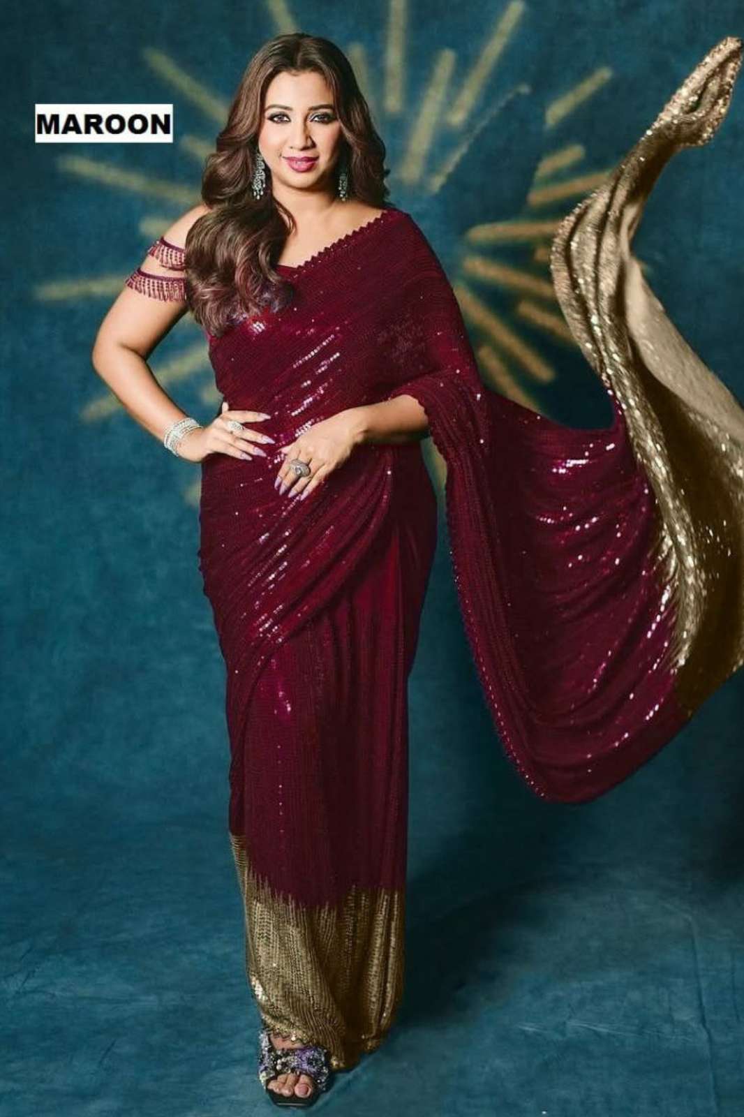 Shri Balaji Emporium 3682 Heavy quality 60-gram Georgette Bollywood Saree