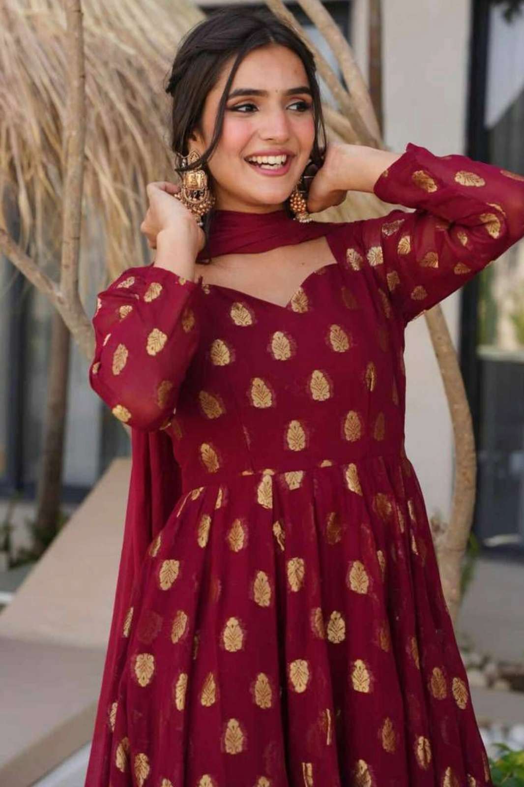 Shri Balaji Emporium 5908 Ready to Wear Jacquard 3-piece Suit 