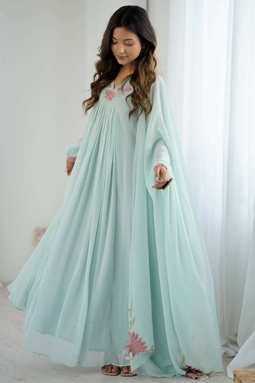 Shri Balaji Emporium AR DRS156 Ready to Wear Georgette Party Wear Suit