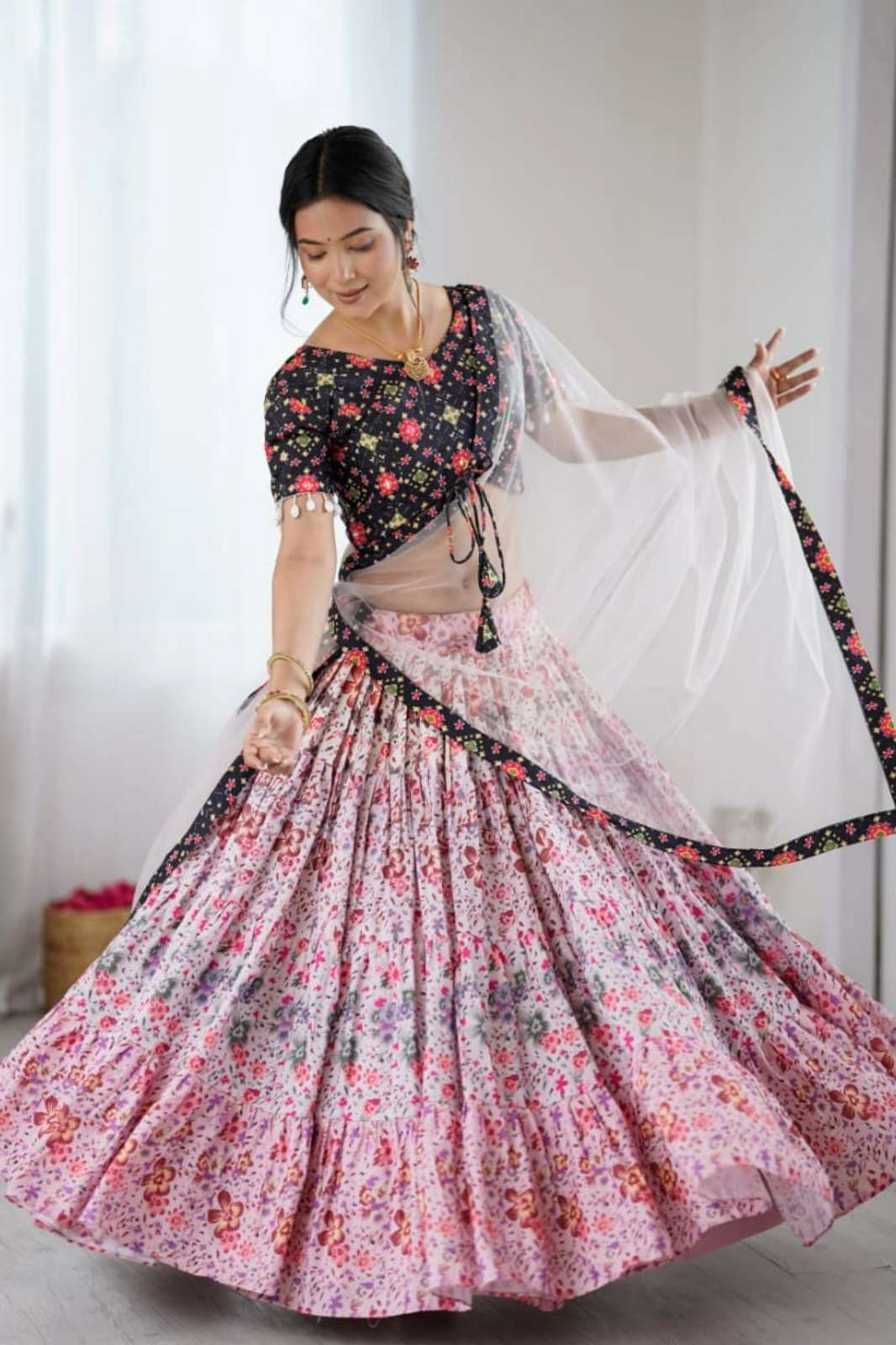 Shri Balaji Emporium AR TF202 Party Wear Rayon Lehenga with Embroidery Work