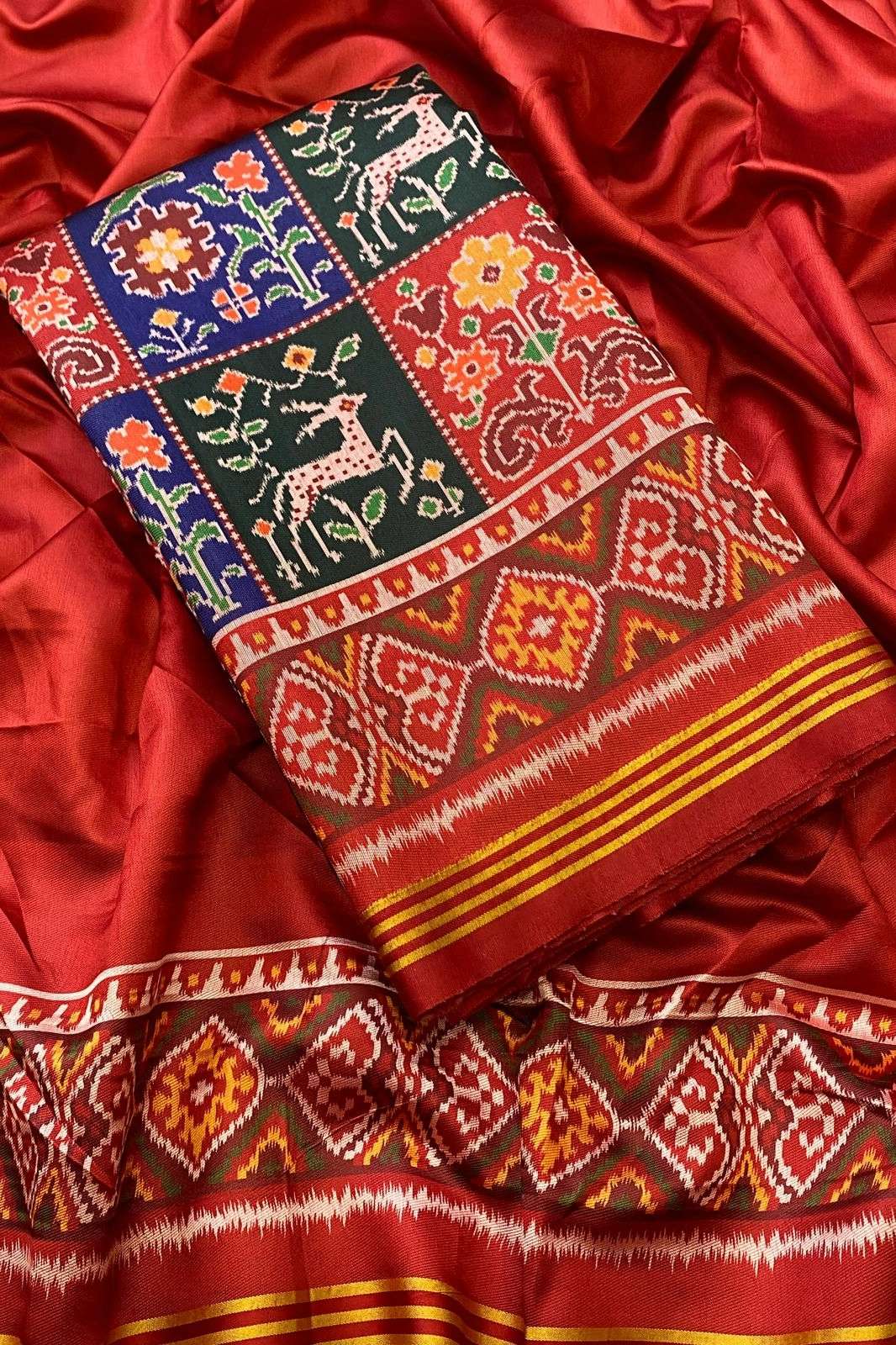Shri Balaji Emporium Beautiful Patan Patola Silk Saree 