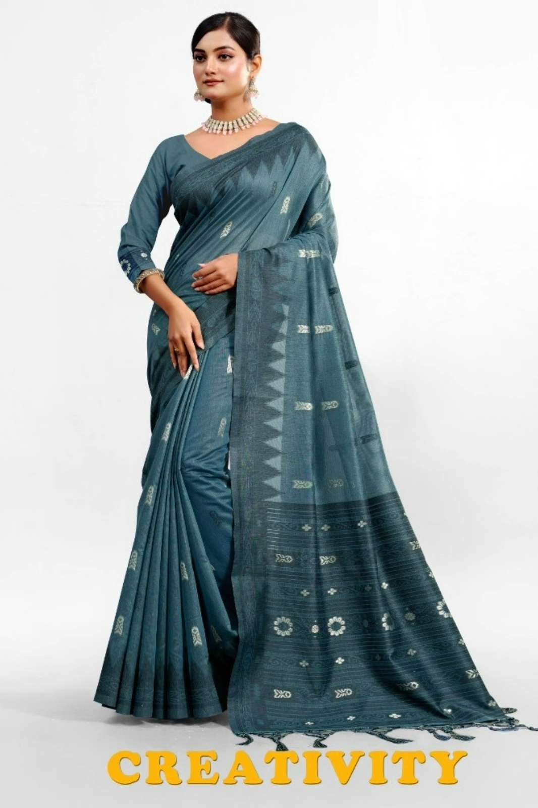 SHRI BALAJI EMPORIUM CREATIVITY 1201A TO 1209B COTTON WEAVING SAREE