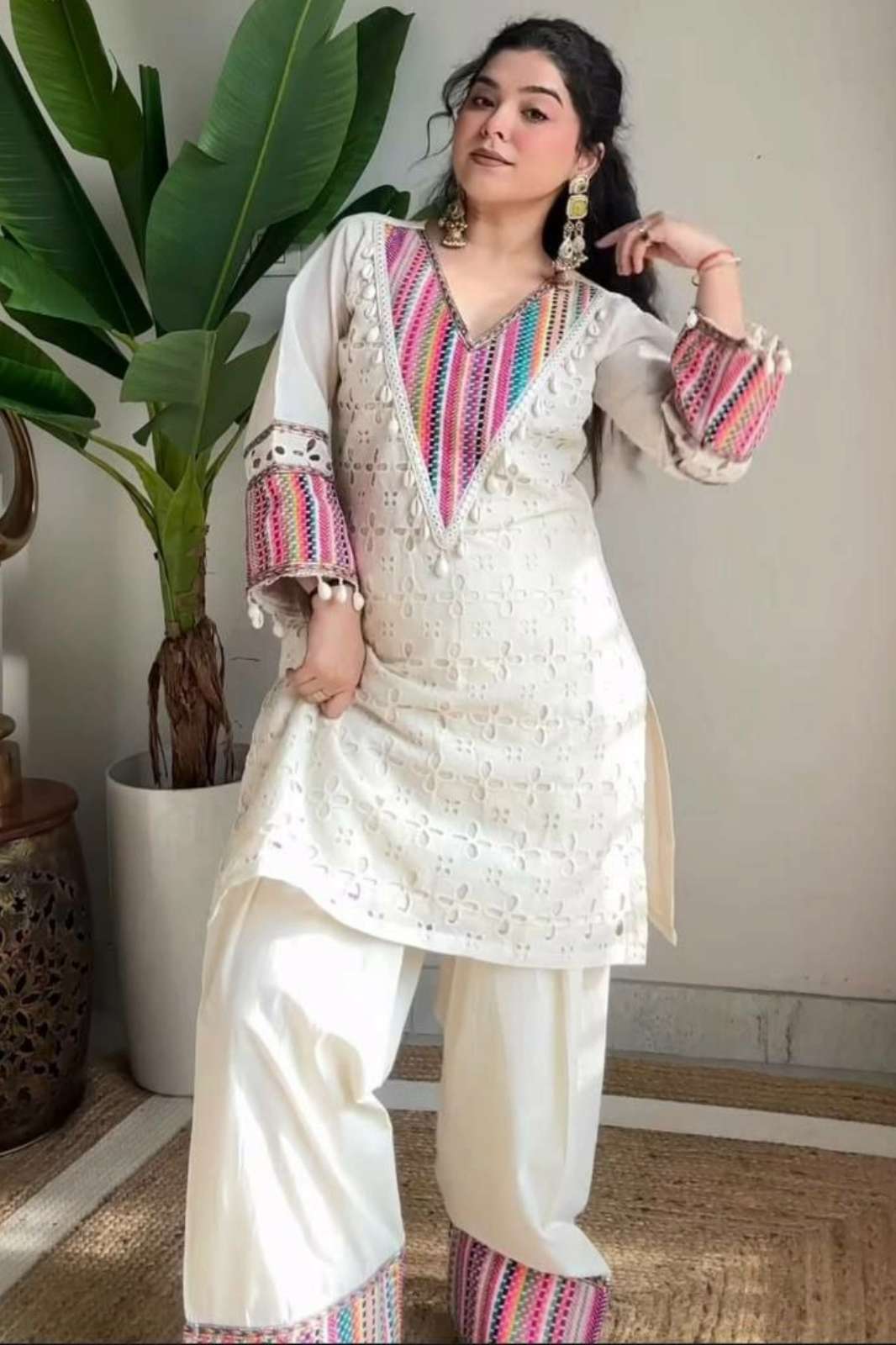 Shri Balaji Emporium DV 24830 Pure Khadi Cottan Ready to Wear Suit