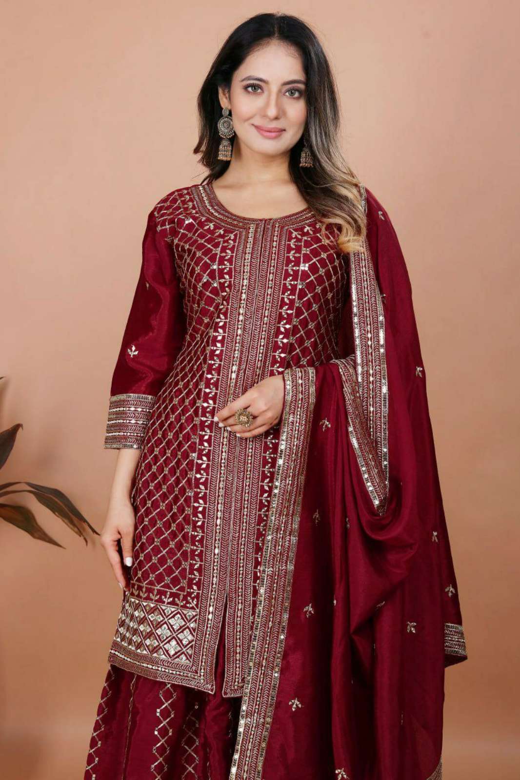 Shri Balaji Emporium DV 24836 Chinon Designer Sequence Work Salwar Suit