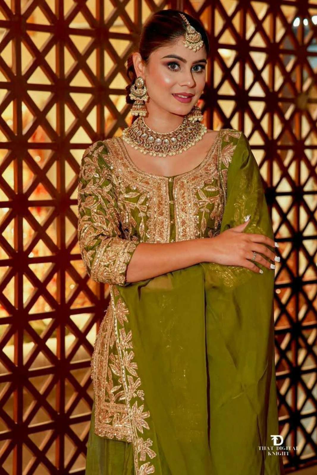 Shri Balaji Emporium DV 24849 Heavy Chinon Silk Designer Sharara Suit