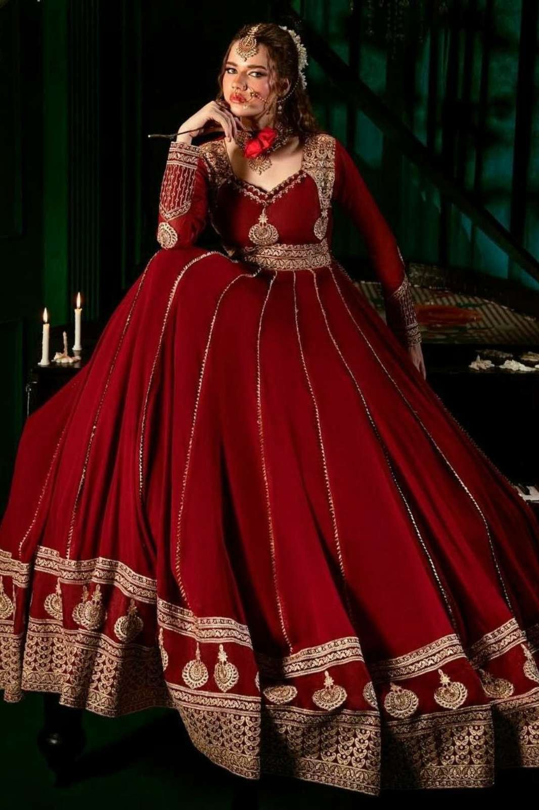 Shri Balaji Emporium DV 24884 Designer Faux Georgette Anarkali Suit