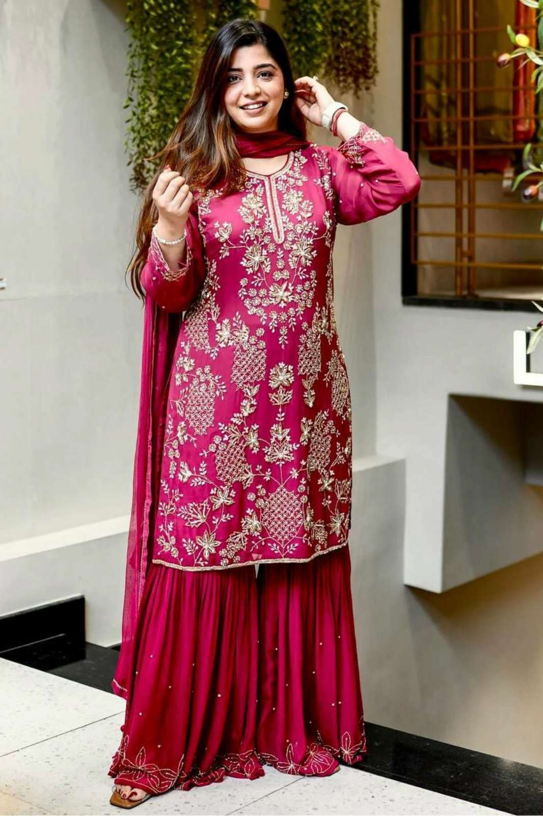 Shri Balaji Emporium DV 24886 Heavy Faux Georgette Sharara Suit