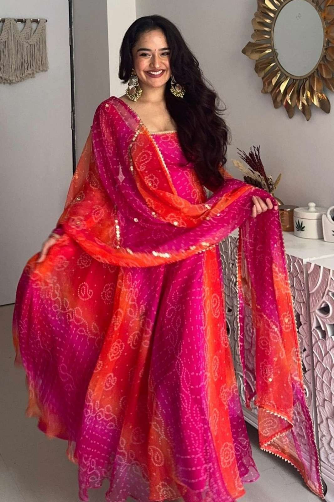 Shri Balaji Emporium HK 1725 Heavy Faux Georgette Anarkali Gown 3 Piece