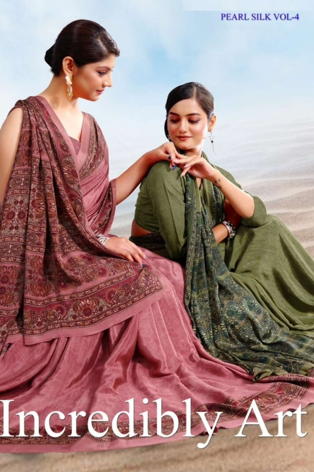 SHRI BALAJI EMPORIUM INCREDIBLY ART 9401A TO 9421D CRAPE SILK SAREE
