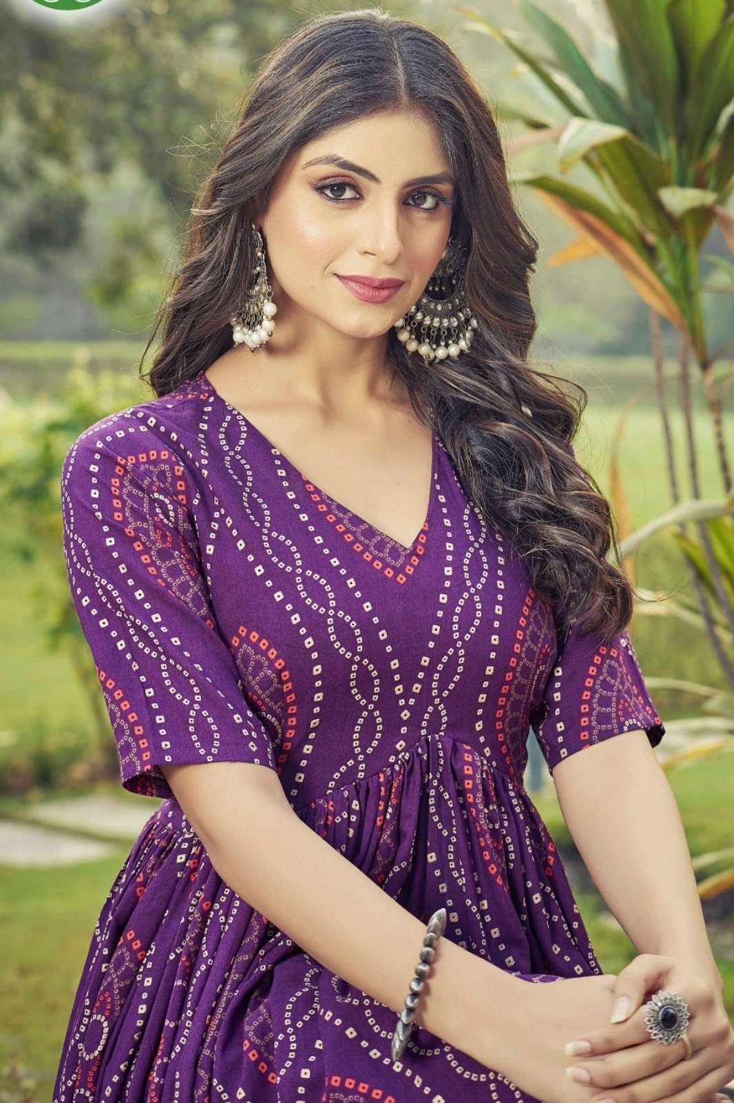 SHRI BALAJI EMPORIUM ISVARI RAYON DESIGNER PRINTED GOWN