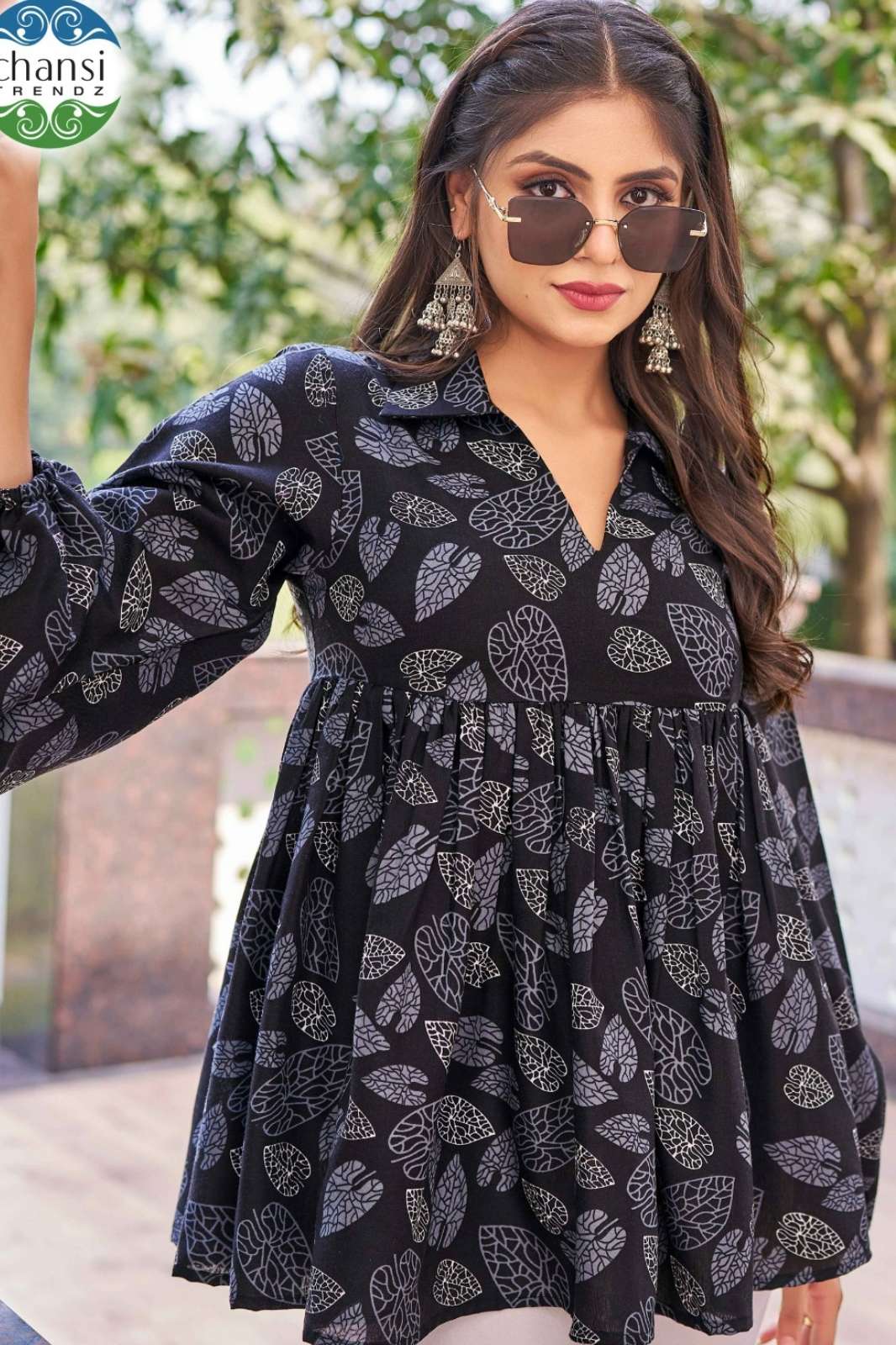 SHRI BALAJI EMPORIUM LAVANYASRI RAYON PRINTED DESIGNER TOP
