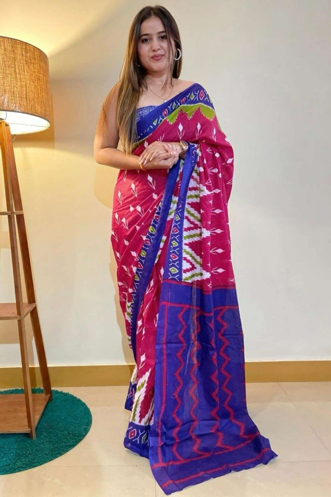 SHRI BALAJI EMPORIUM PURE COTTON JAIPUR BLOCK PRINT SAREES