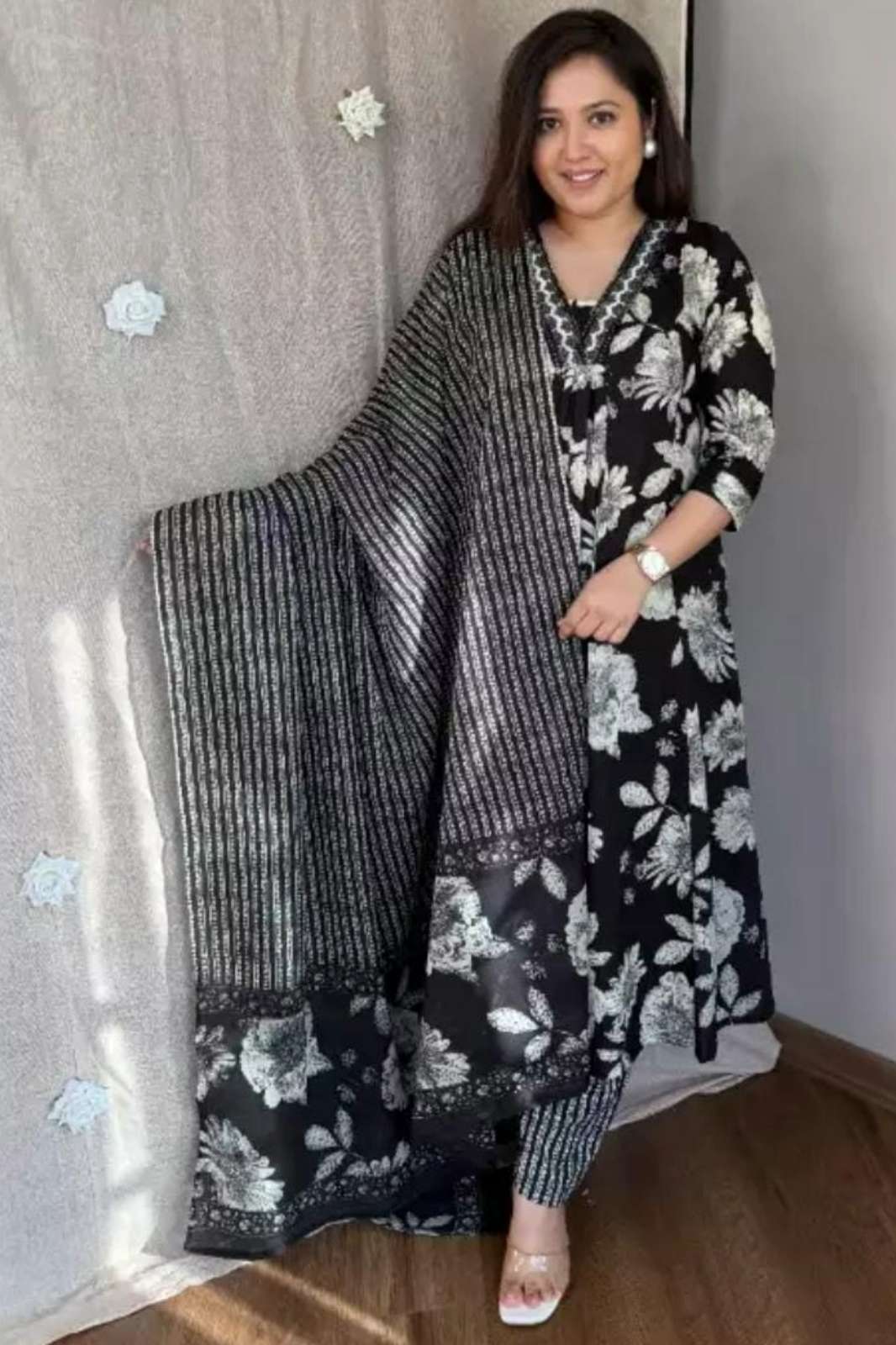 Shri Balaji Emporium RF15729 Ready to Wear 100% Pure Cotton Sequence work Kurtis