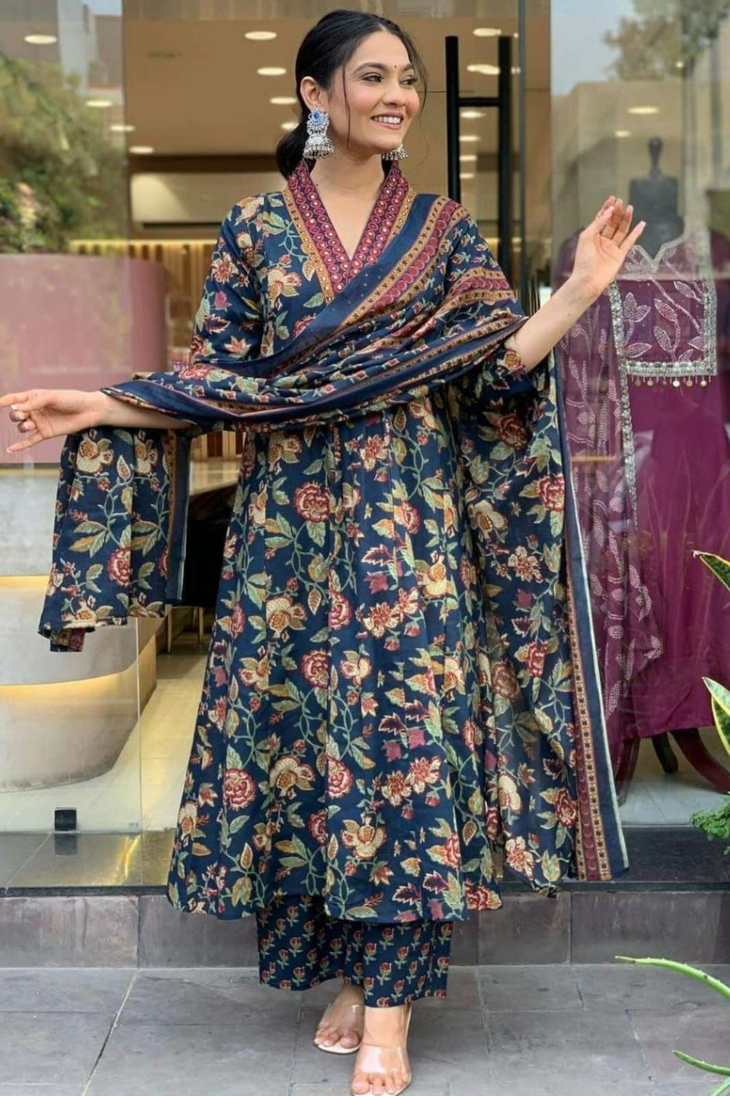 Shri Balaji Emporium RF16484 Ready to Wear Pure Fine Cotton Kurti Set