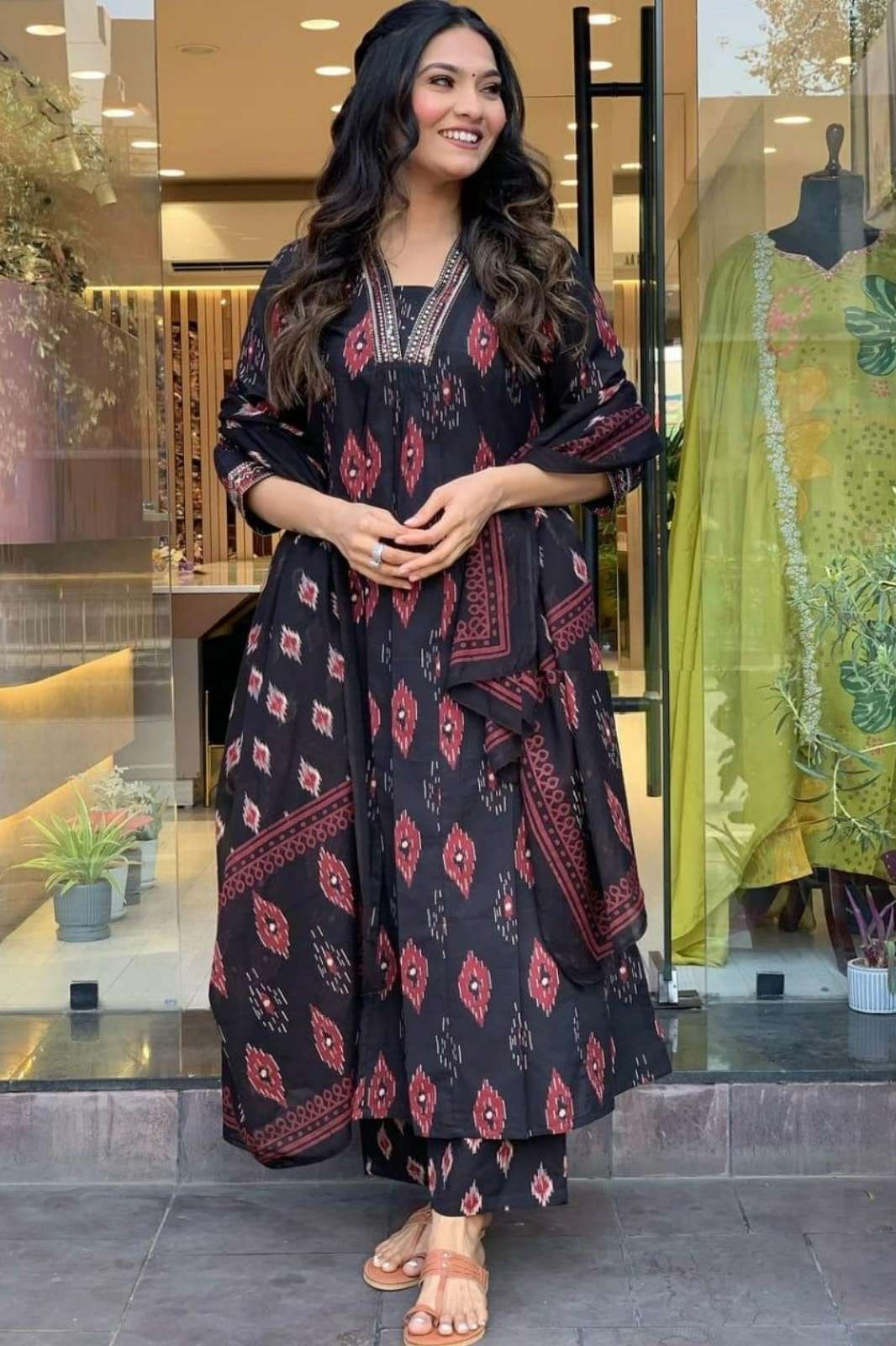 Shri Balaji Emporium RF16484 Ready to Wear Pure Fine Cotton Kurti Set