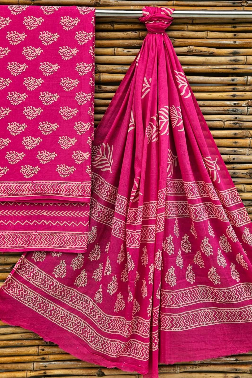 Shri Balaji Emporium RF16707 Textilemela Bagru Hand Block Printed Cotton Suits